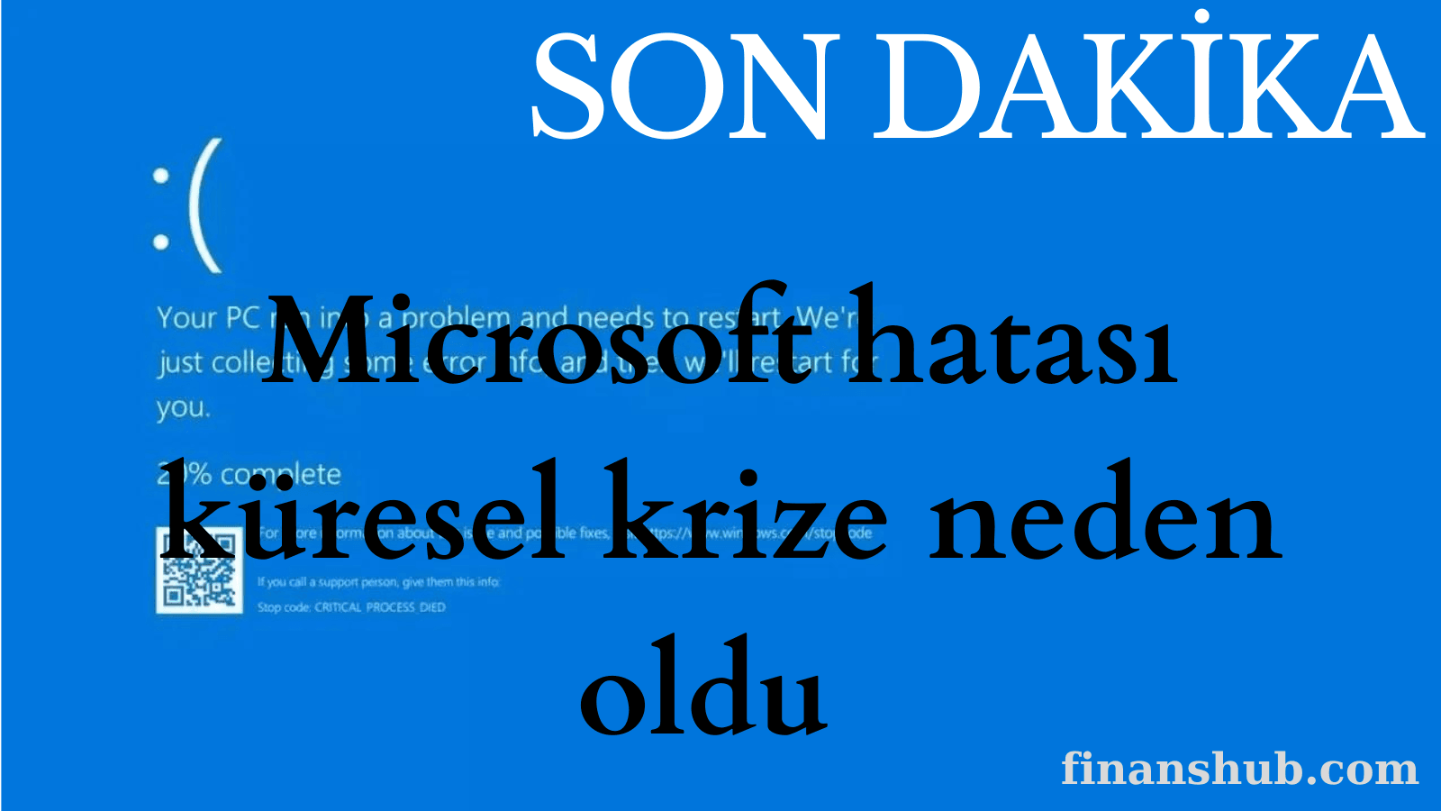 Büyük Küresel Kesinti: Microsoft İşletim Sistemine Bağlı Sistemlerde Çökme