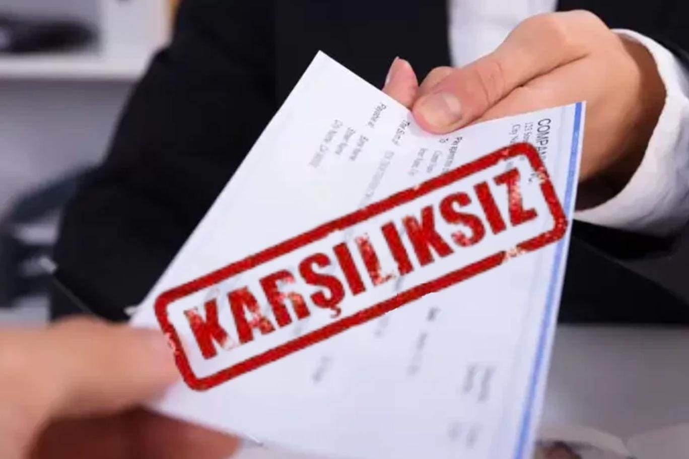 Karşılıksız çek sayısı 4,5 yılın zirvesinde