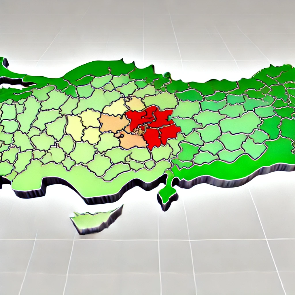 Türkiye’nin Deprem Haritası: En Yüksek ve En Düşük Risk Taşıyan İller