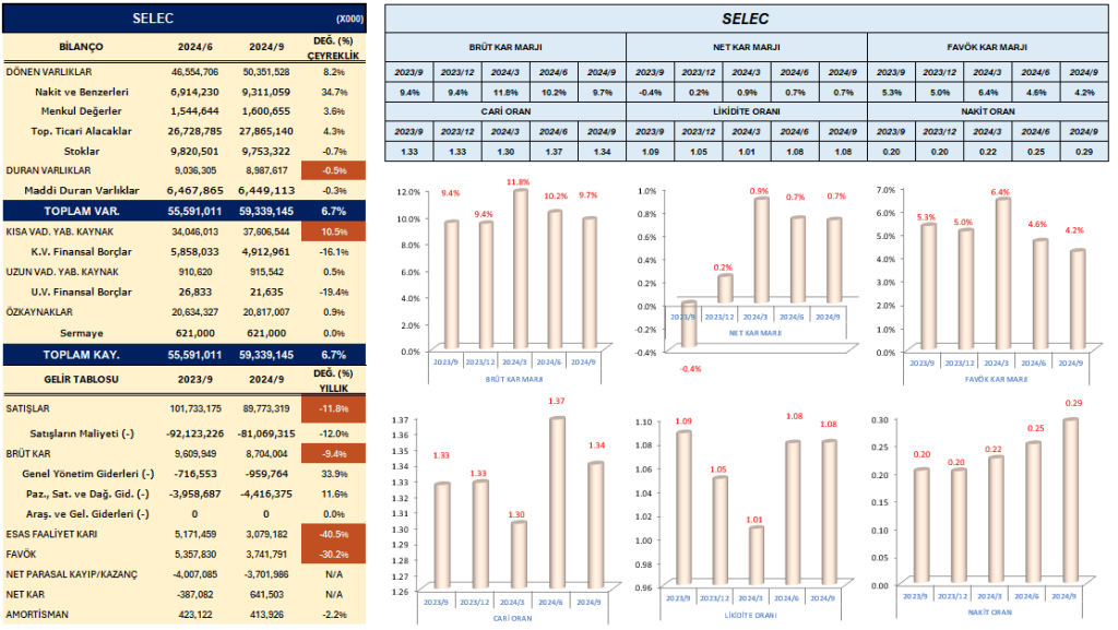 SELÇUK ECZA DEPOSU 2024 YILI 9 aylık BİLANÇO ANALİZİ 2 image 62