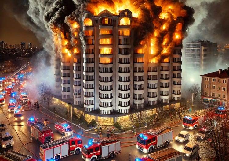 İSTANBUL ATAŞEHİR’DE OTEL YANGINI: 3 ÖLÜ, 2 YARALI