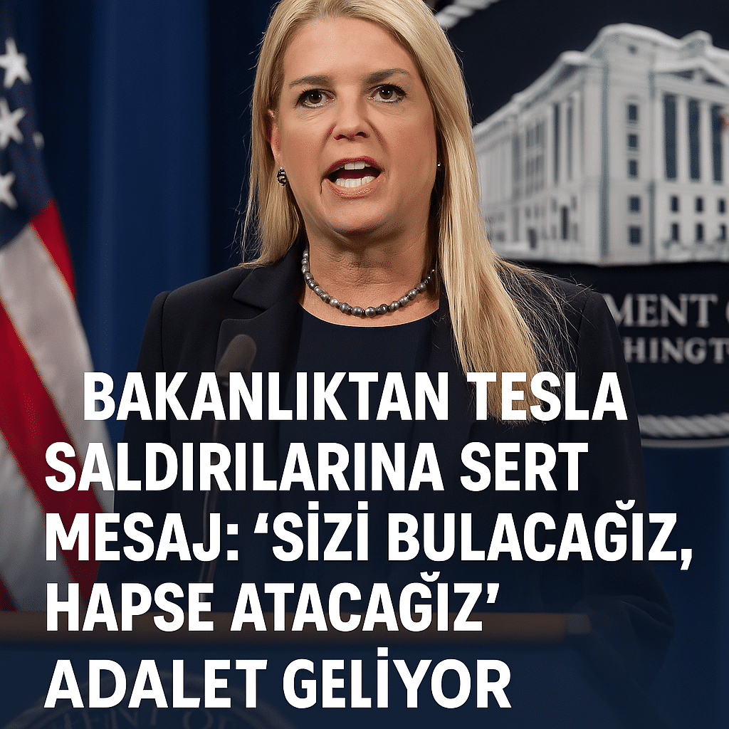 TESLA’YA YÖNELİK SALDIRILARA ABD ADALET BAKANI’NDAN NET MESAJ: “SİZİ BULUP TUTUKLAYACAĞIZ, ADALET GELİYOR”