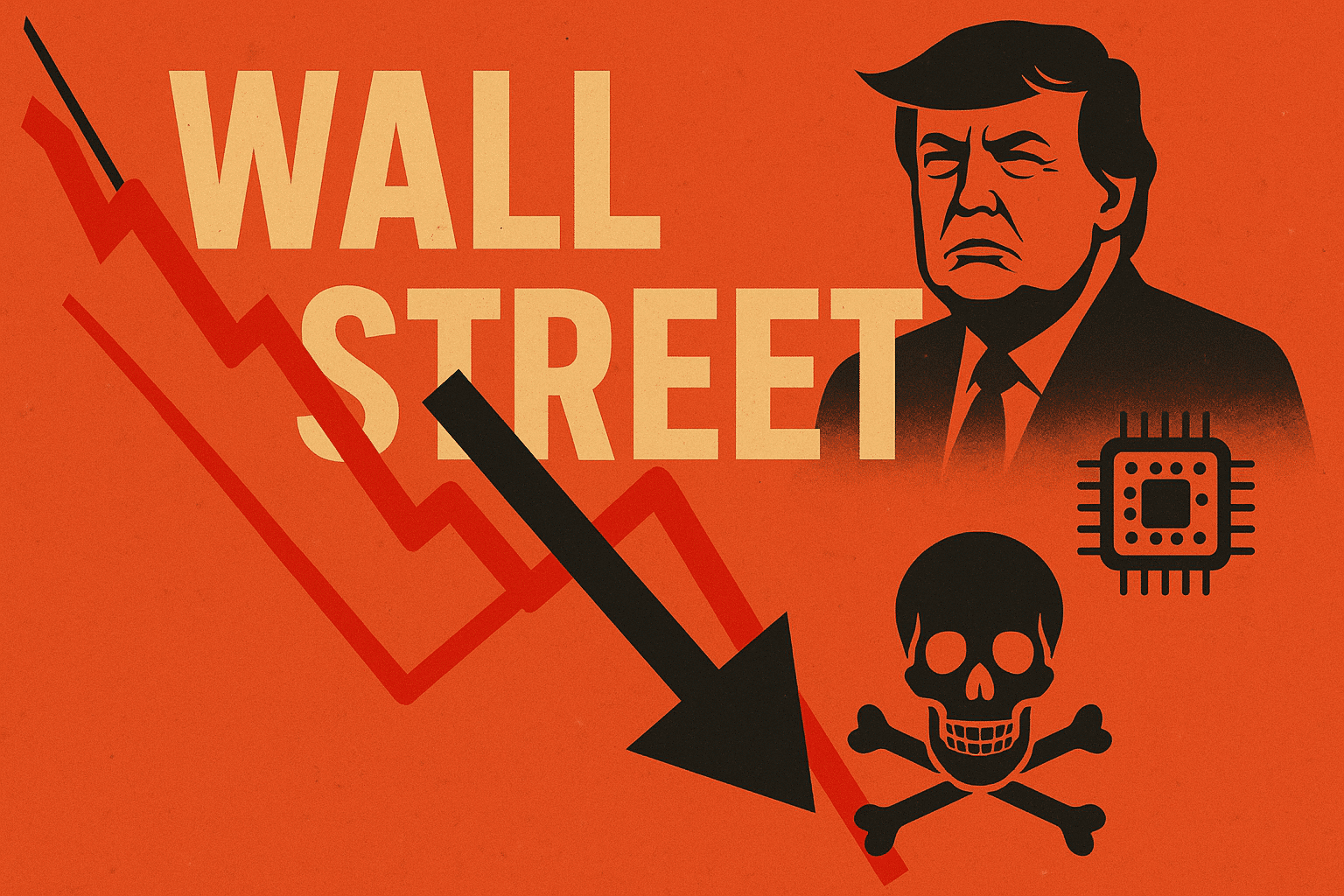WALL STREET’TE ‘ÖLÜM ÇAPRAZI’ PANİĞİ: TRUMP, POWELL, ÇİP KRİZİ – HEPSİ BİR ARADA!