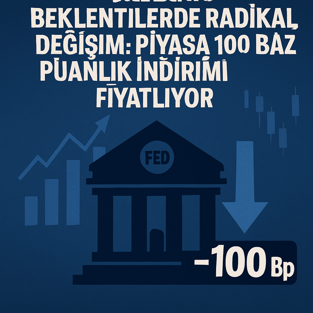 FED’E YÖNELİK BEKLENTİLERDE RADİKAL DEĞİŞİM: PİYASA 100 BAZ PUANLIK İNDİRİMİ FİYATLIYOR