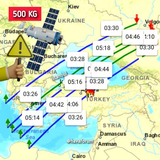 Bir Cisim Yaklaşıyor; İşte Sovyet Kapsülünün Düşebileceği Şehirler 2 image 18