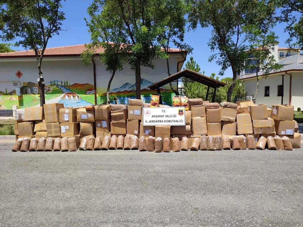 Aksaray’da 9 Ton Kaçak Tütün Yakalandı.