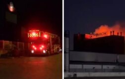 Ankara’da fabrika yangınla harabeye döndü.