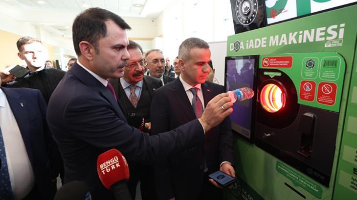 Bakan Kurum açıkladı! 6 yeni Depozito İade Makineleri kuruluyor