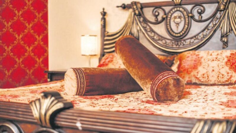 Butik otelde antika dekorasyon sanat