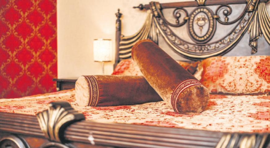 Butik otelde antika dekorasyon sanat