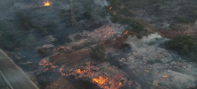 Çeşme’deki orman yangını söndürüldü