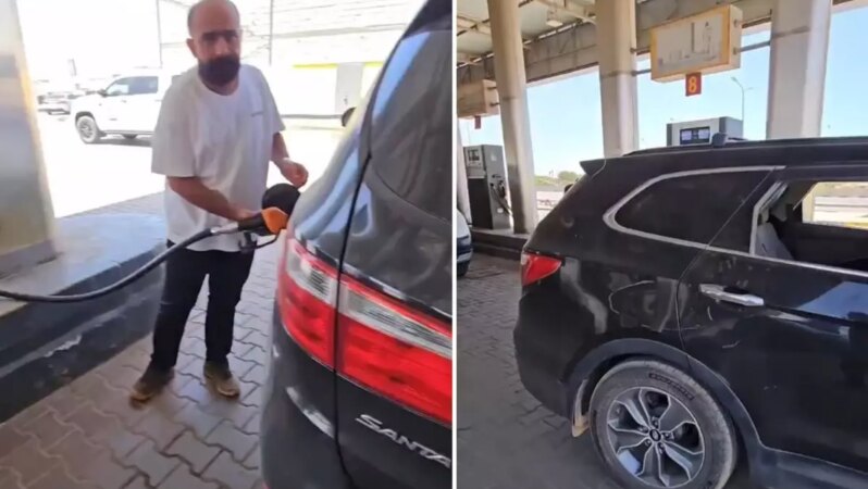 Türk vatandaşı Libya’da! Araç deposunu doldurdu, ödediği miktara inanamadı.