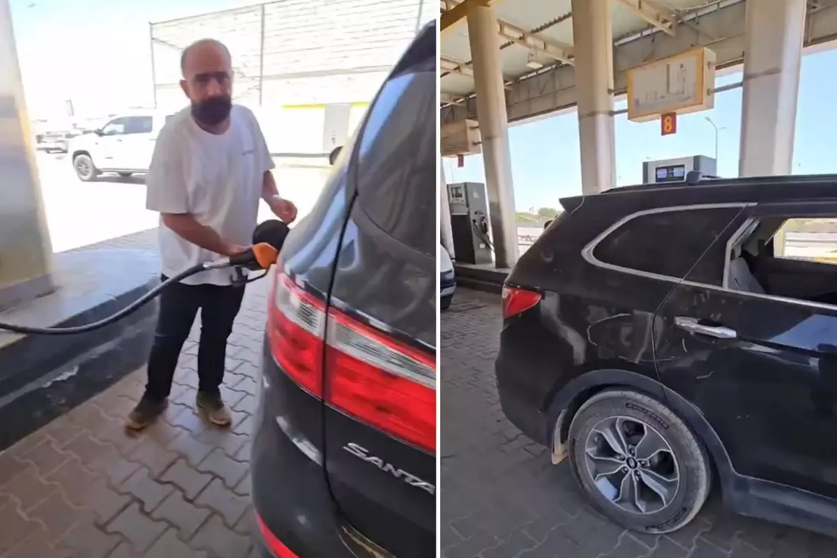 Türk vatandaşı Libya’da! Araç deposunu doldurdu, ödediği miktara inanamadı.