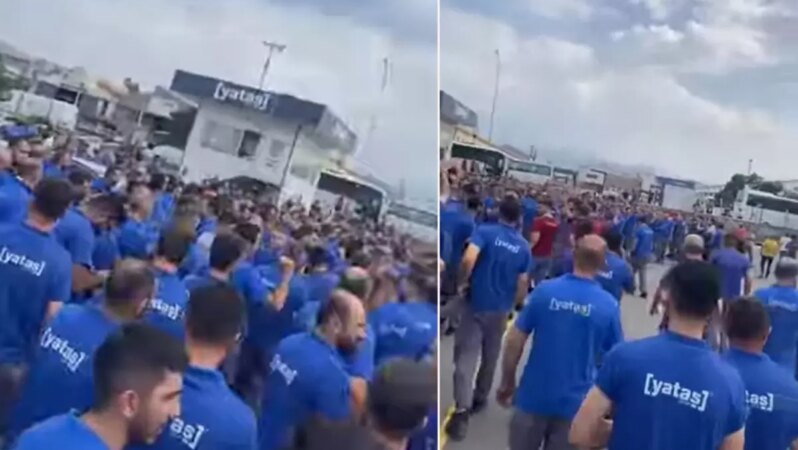 Zam yapılmadı, işçiler işi bıraktı! Yataş grevle sarsıldı
