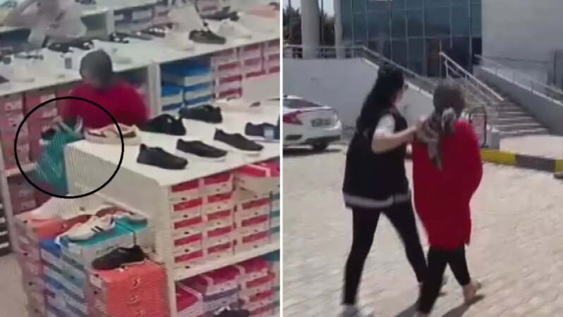 AVM’de mağaza mağaza dolaşarak iç çamaşırına kadar hırsızlık yaptı