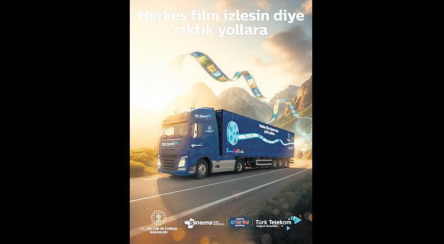 Bakanlık ve Türk Telekom’dan ‘Sinema Yollarda’ projesi: Sinema TIR’ı 12 ili dolaşacak