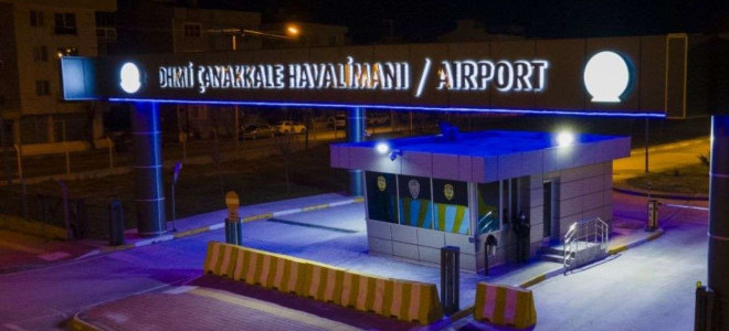 Çanakkale Havalimanı’nda yangın nedeniyle uçuşlar iptal edildi