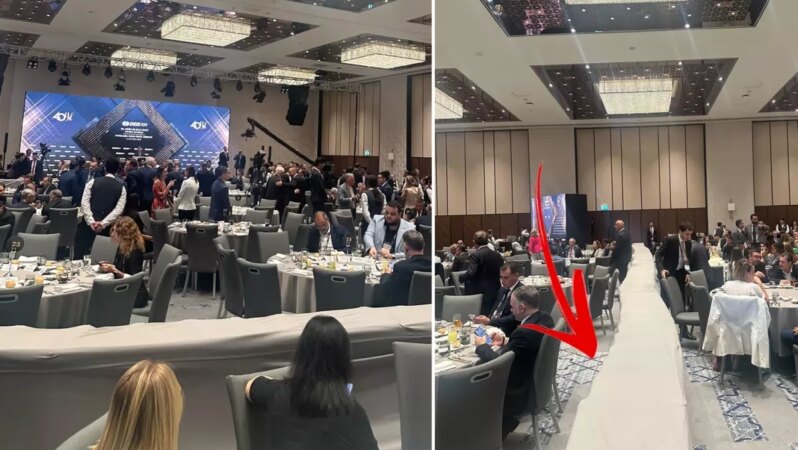 DEİK galasında iş dünyasını bir araya getiren dikkat çeken oturma düzeni