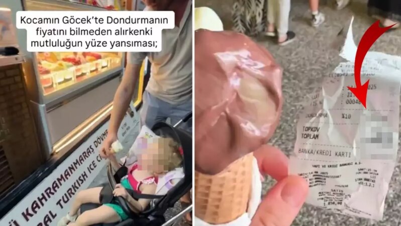 İki top dondurma için ödenen para gerçekten de çok.