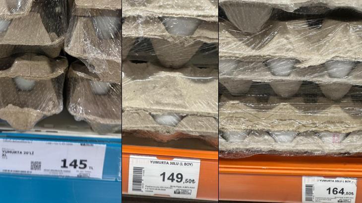 Markette 90 TL’ye kadar düşen yumurta fiyatı yeniden yükselişe geçti! Nedeni belli oldu.