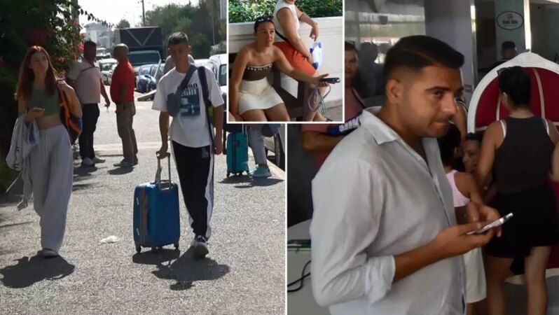 Otel personeli greve gitti, en az 40 bin TL harcayan tatilciler zor durumda kaldı.