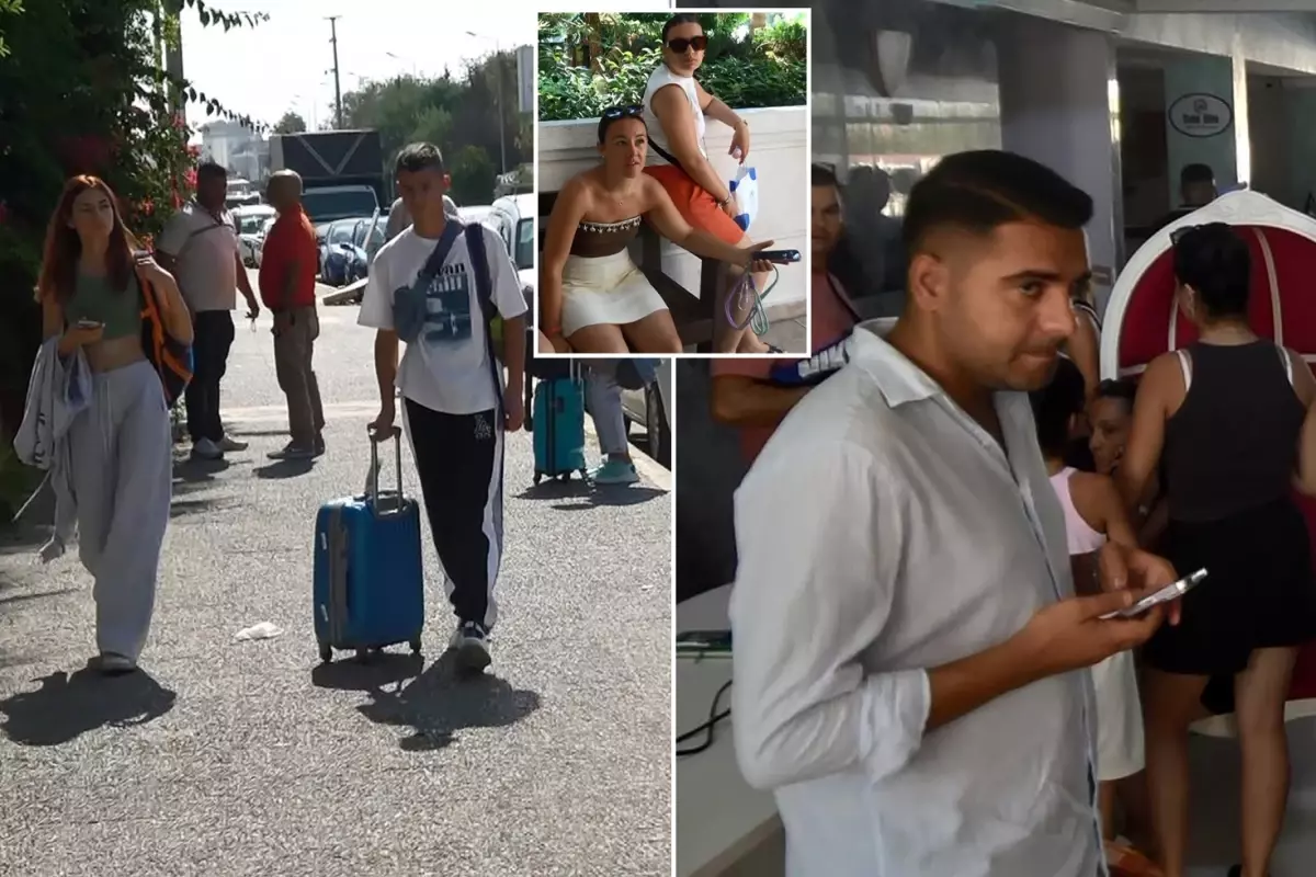 Otel personeli greve gitti, en az 40 bin TL harcayan tatilciler zor durumda kaldı.