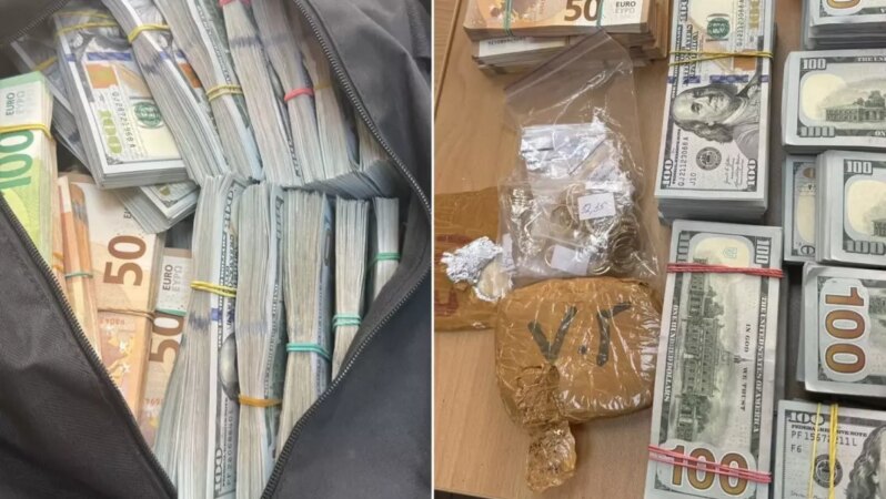 Sınırda çanta dolusu Euro, dolar ve altın ele geçirildi.