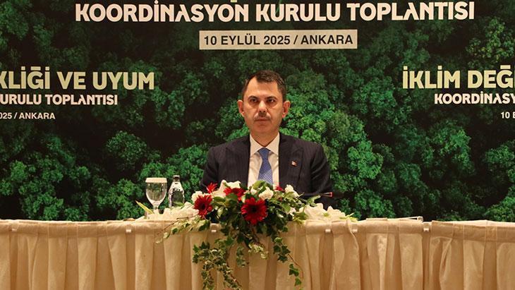 Bakan Kurum: İklim krizi Türkiye için net bir tehdit anlamına gelmektedir.