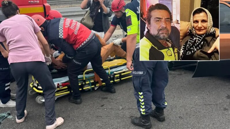 Çarpışan otomobillerde iş insanı ve eşi hayatını kaybetti.
