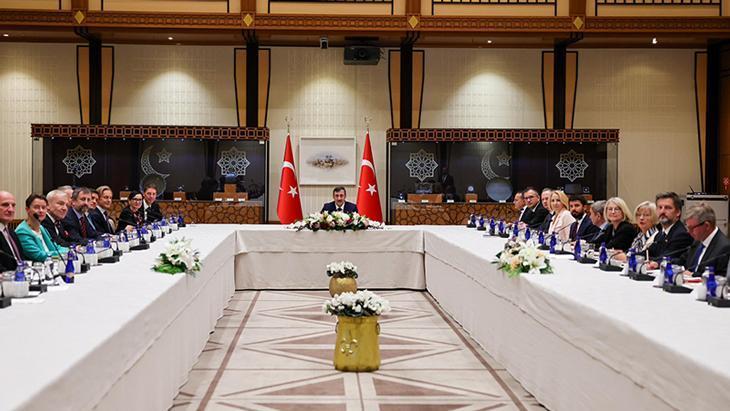 Cevdet Yılmaz, AB ülkelerinin büyükelçileriyle buluştu.