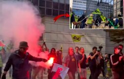 Fransa alevler içinde! Sendika üyeleri ekonomi ve maliye bakanlığına girdi.