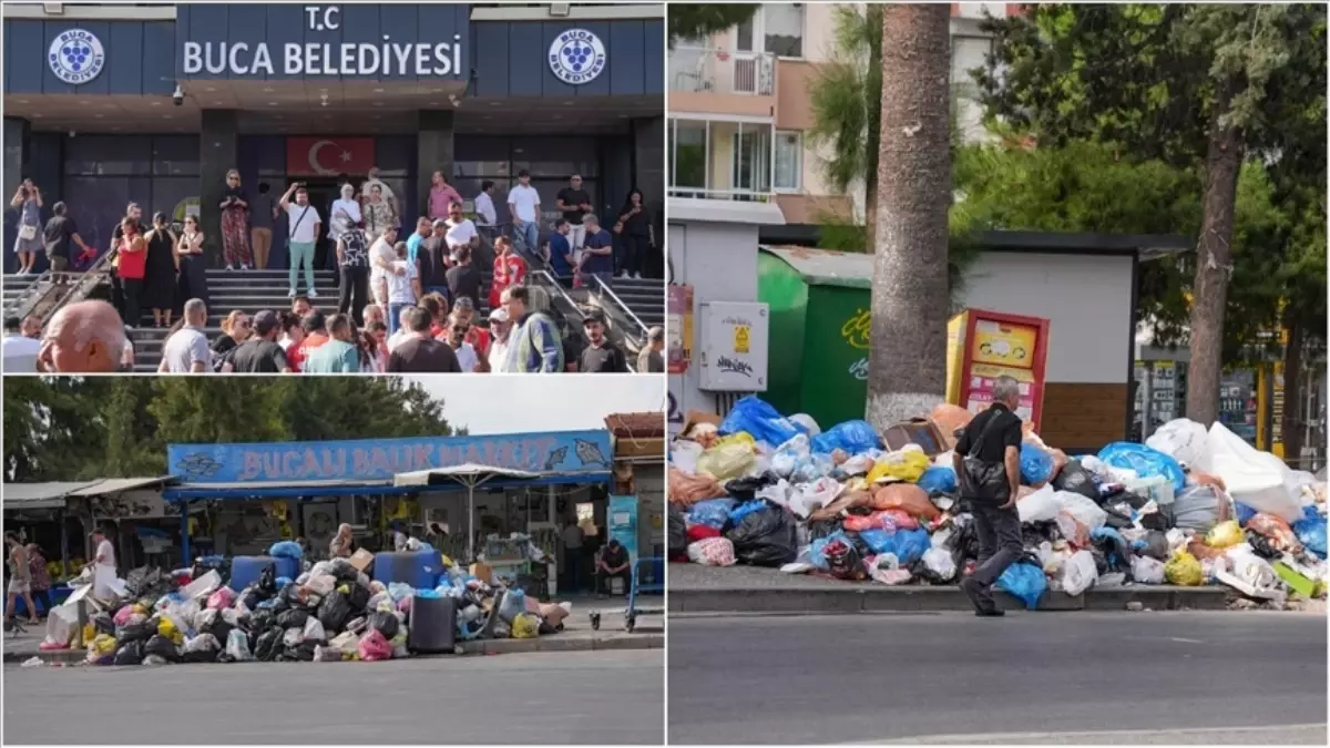 İzmir Buca’da maaş ödemeleri yapılmadığı için işten ayrılan işçilerin eylemi sona erdi.