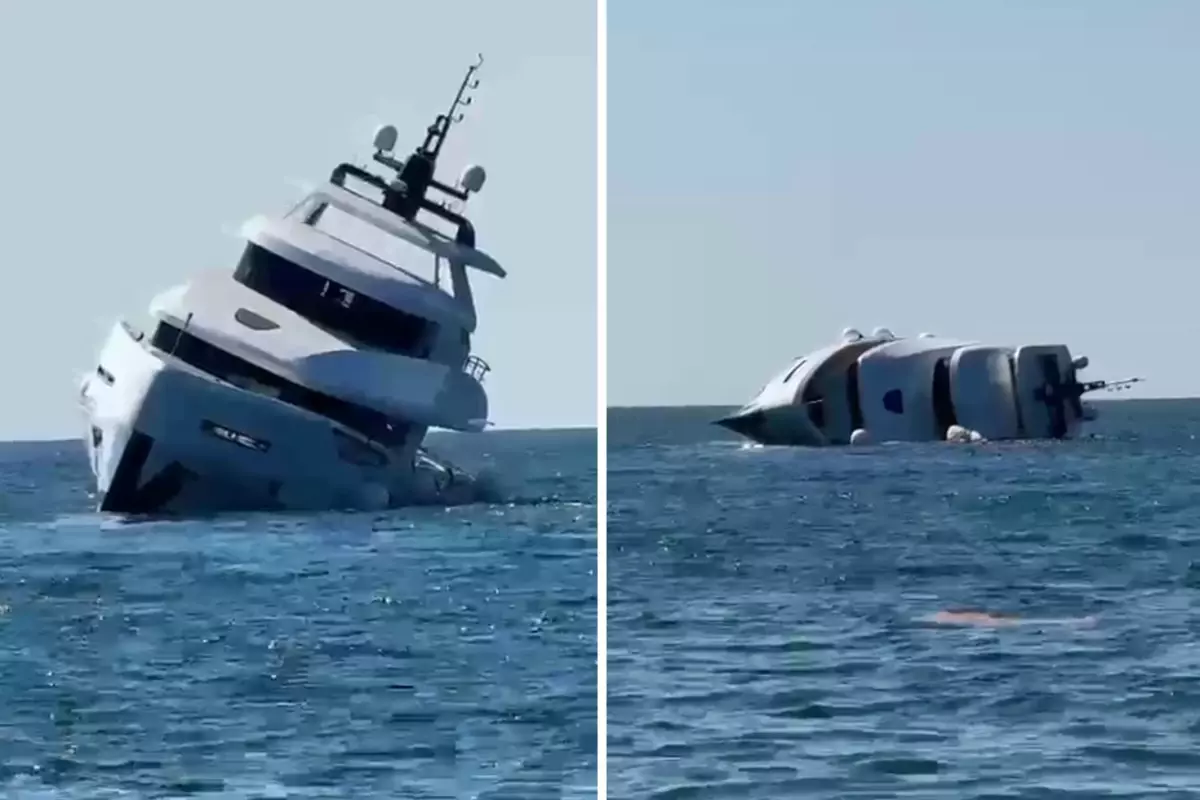 Sahibine teslim edilen lüks yat, 15 dakikada battı.