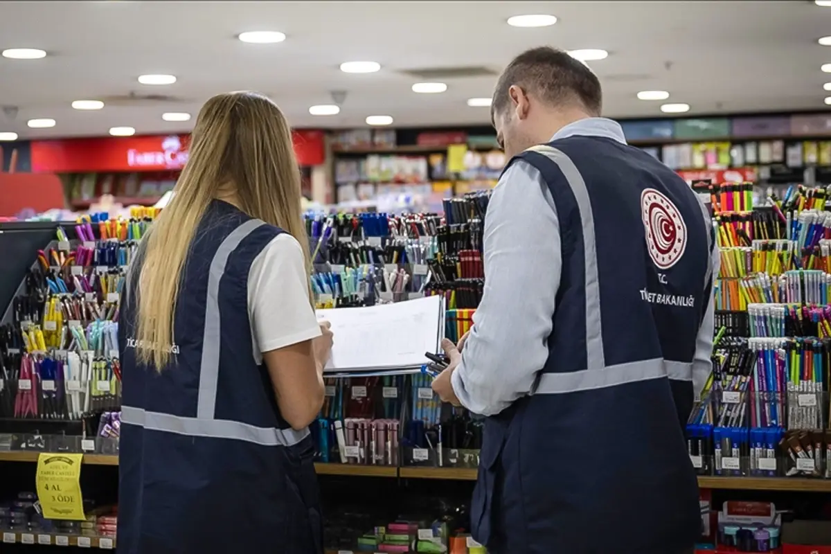 Ticaret Bakanlığı kırtasiyelere denetim yaptı! 15 milyon lira ceza uygulandı.