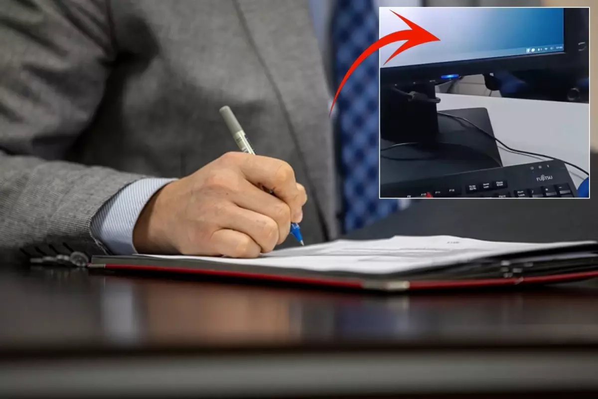 Vergi memuru bilgisayar ekranını paylaştı, ekrandaki ayrıntılar tartışma oluşturdu.