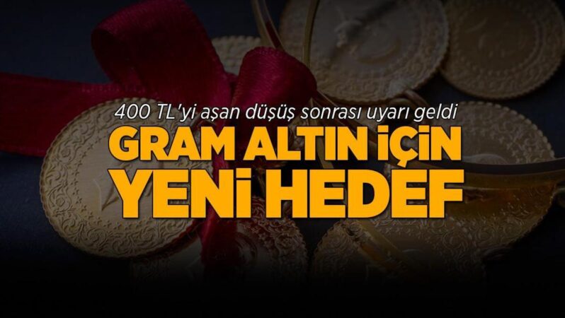 Gram altındaki 400 TL'yi aşan düşüş sonrası uyarı yapıldı: ‘Bu iki güne dikkat etmeliyiz’ 1 Gram altındaki 400 TL’yi aşan düşüş sonrası uyarı yapıldı: ‘Bu iki güne dikkat etmeliyiz’