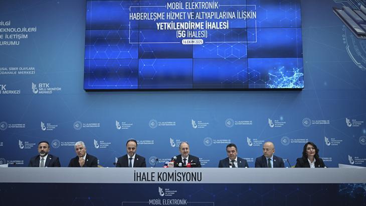 Son dakika: 5G ihalesine yapılan teklifler açıklandı