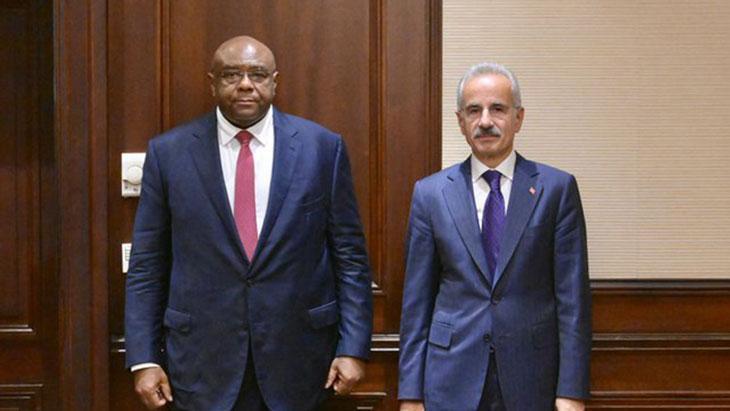 Bakan Uraloğlu, Kongo Dışişleri Bakanı Bemba ile bir araya geldi.